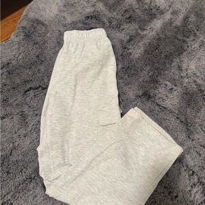 Garage Cargo Heather Gray Straight Leg Sweatpants